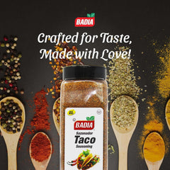 Badia taco seasoning shaker top dispensing controlled amounts for easy cooking