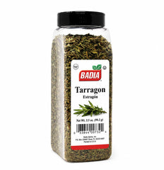 Badia tarragon front packaging showing jar and brand for reliable seasoning