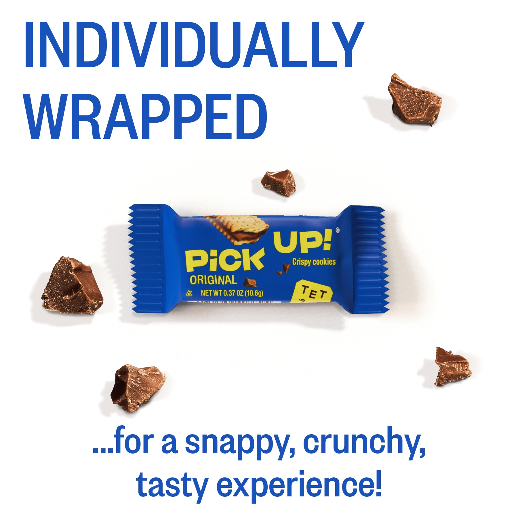 Bahlsen individual wrapped cookie emphasizing freshness and portability