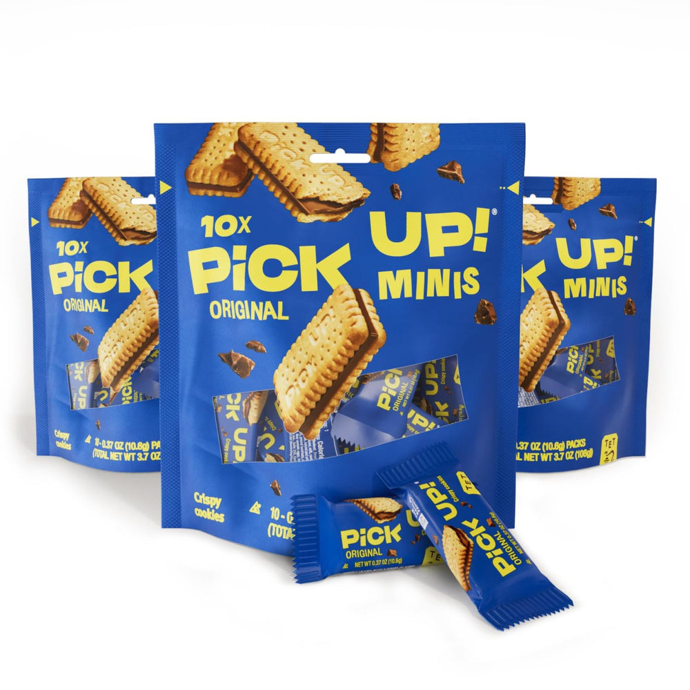 Bahlsen pack front showing three bags and branding for convenient gifting