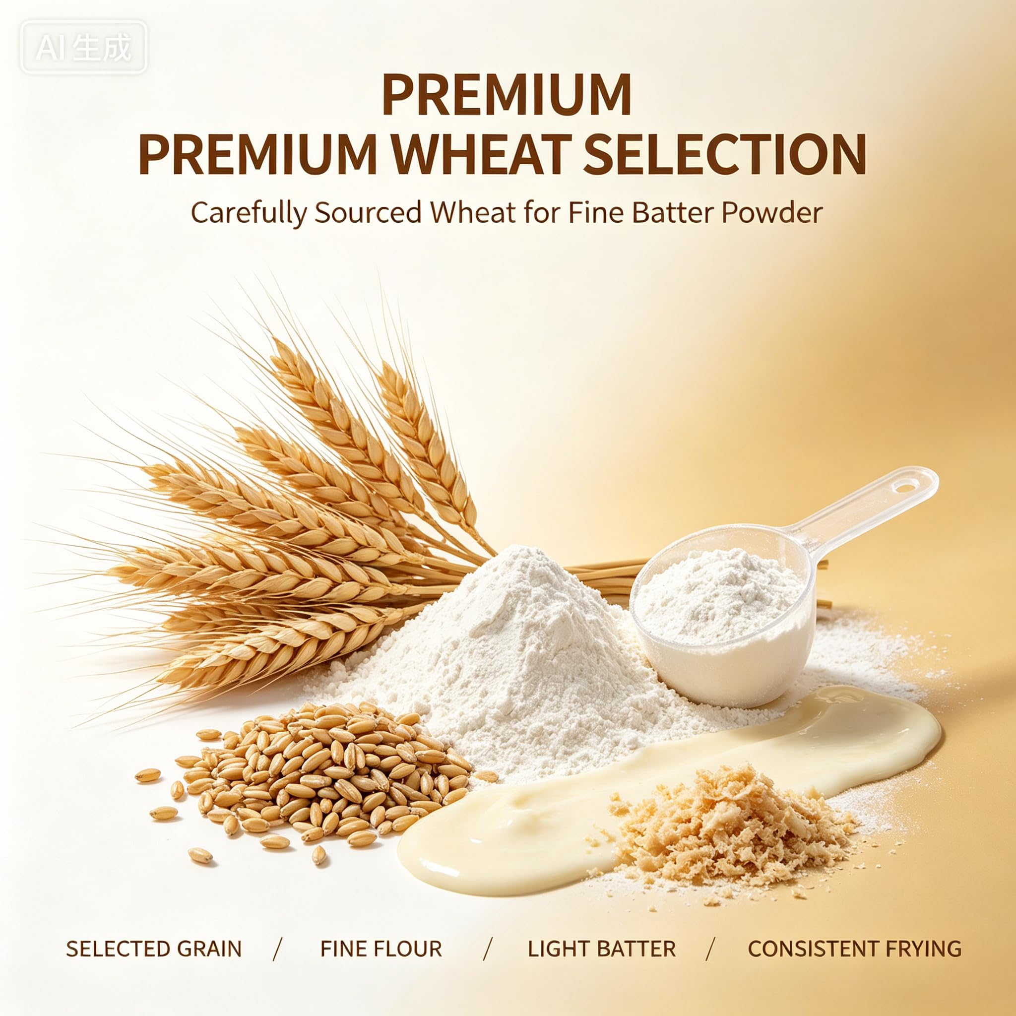 BAHWJCTO scale-sized portion comparison, shows how much 700g mix yields
