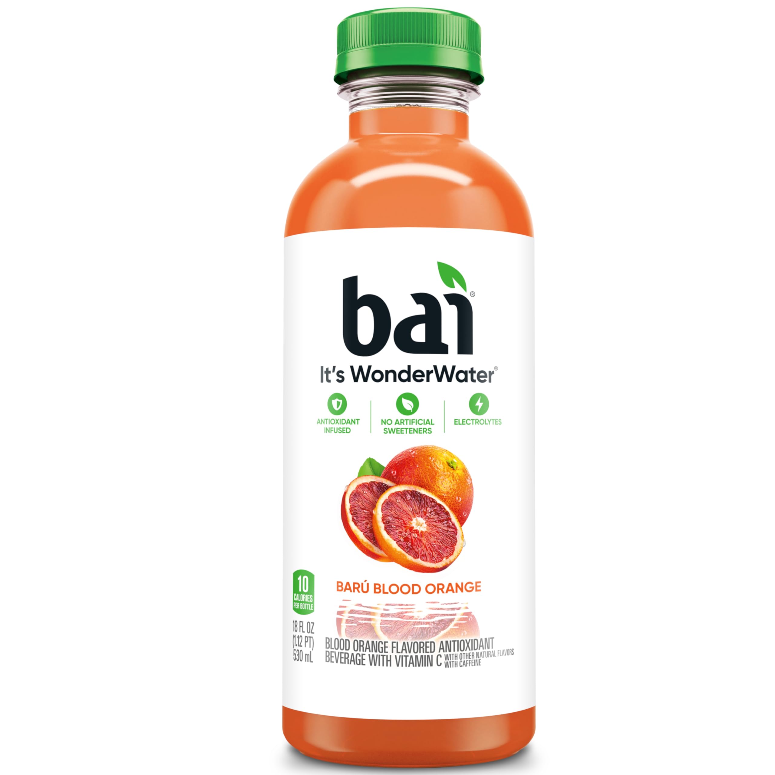 Bai Barú Blood Orange liquid texture in glass showing clear citrus color