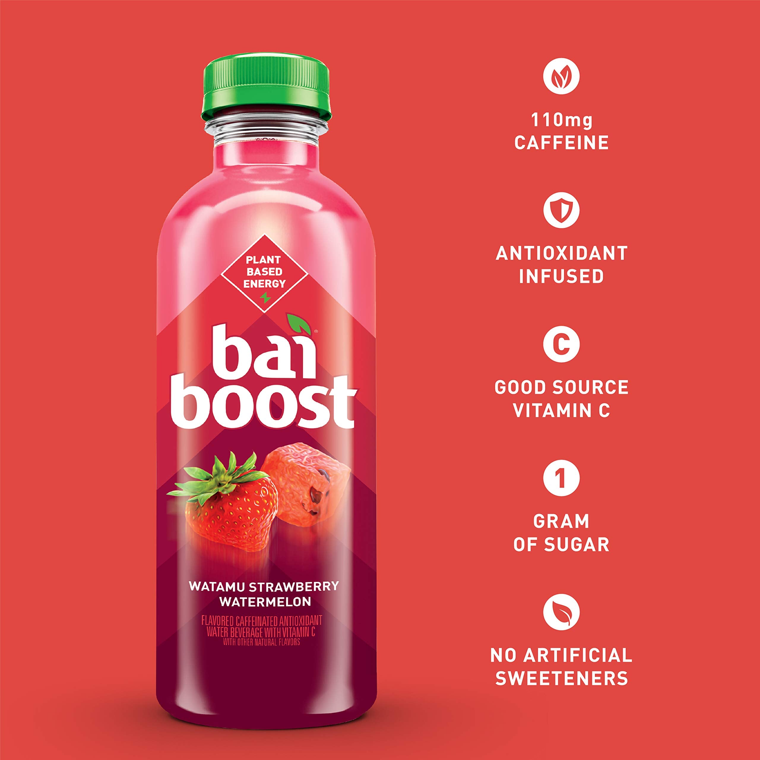 Hand holding Bai bottle to show real-world serving size and portability