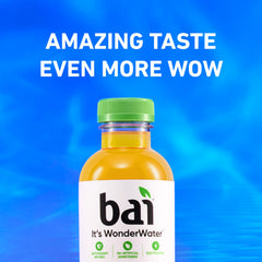 Bai Costa Rica Clementine pouring into a glass showcasing refreshing citrus taste