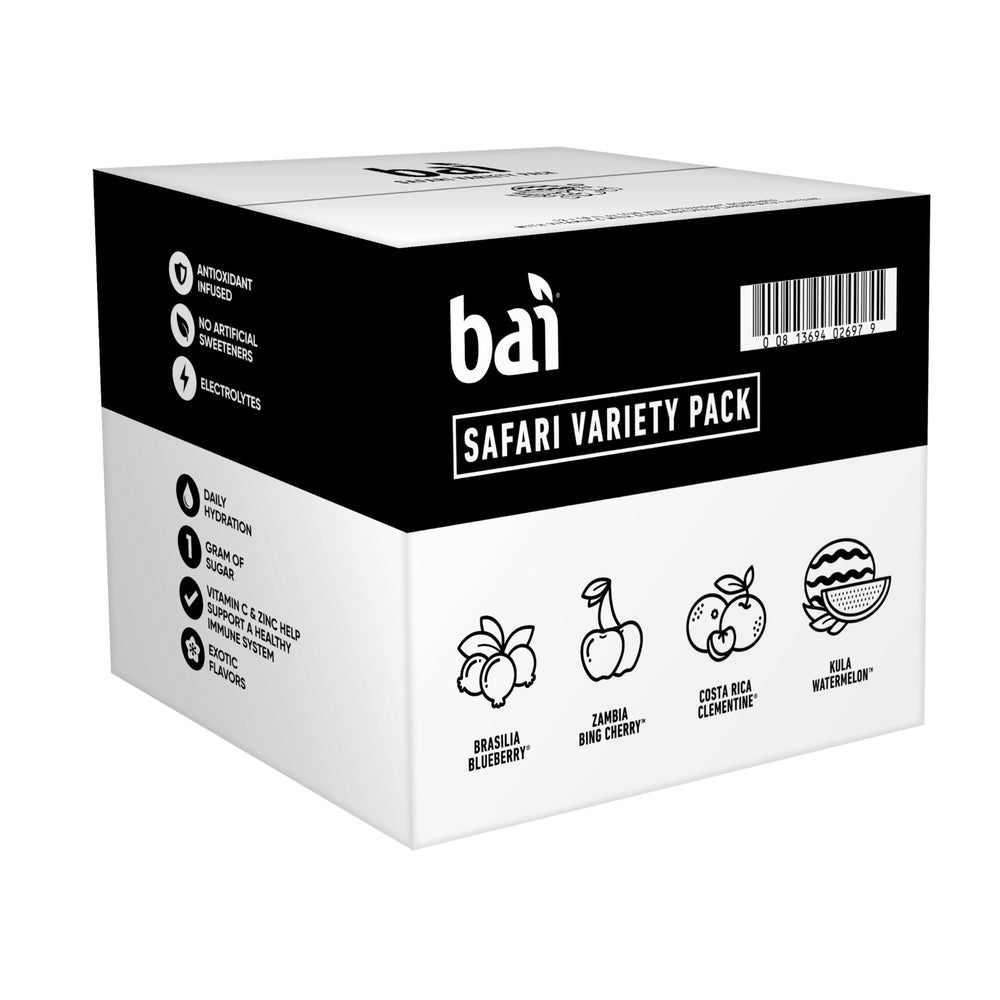 Bai Costa Rica Clementine bottle portraying zesty citrus and Vitamin C support