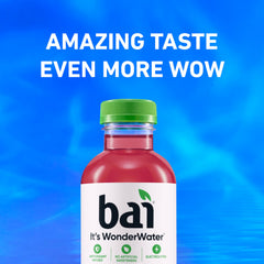 Close-up of Bai liquid color showing refreshing raspberry lemon lime hue