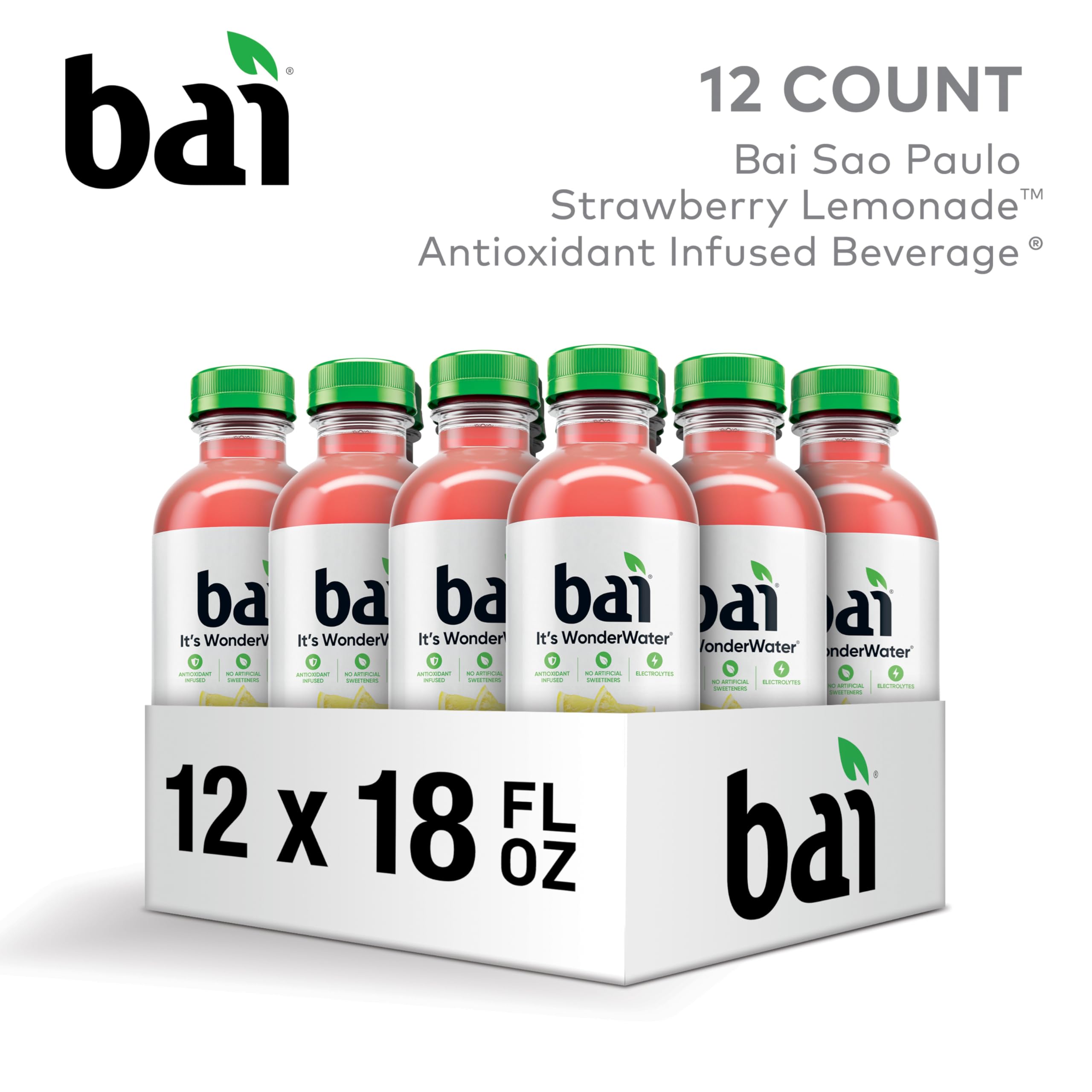 Bai bottle close-up highlighting texture and clarity for quick hydration