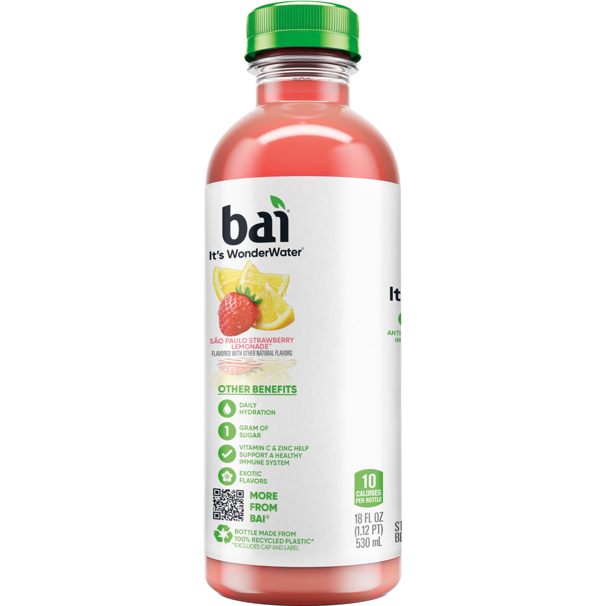 Bai bottle in gym setting showing electrolyte support after workouts