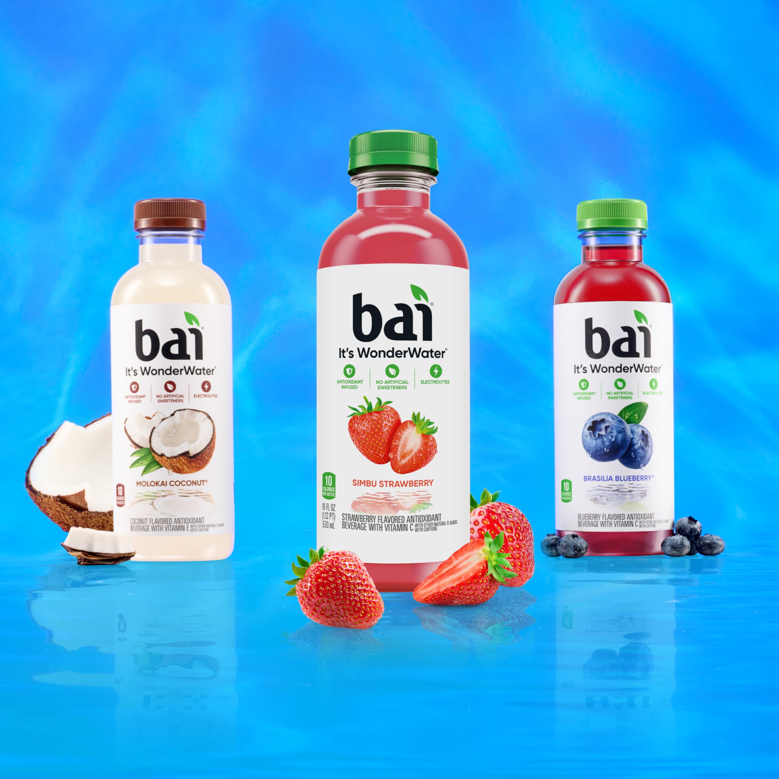 Close-up droplet on Bai Simbu Strawberry showing smooth texture and clarity