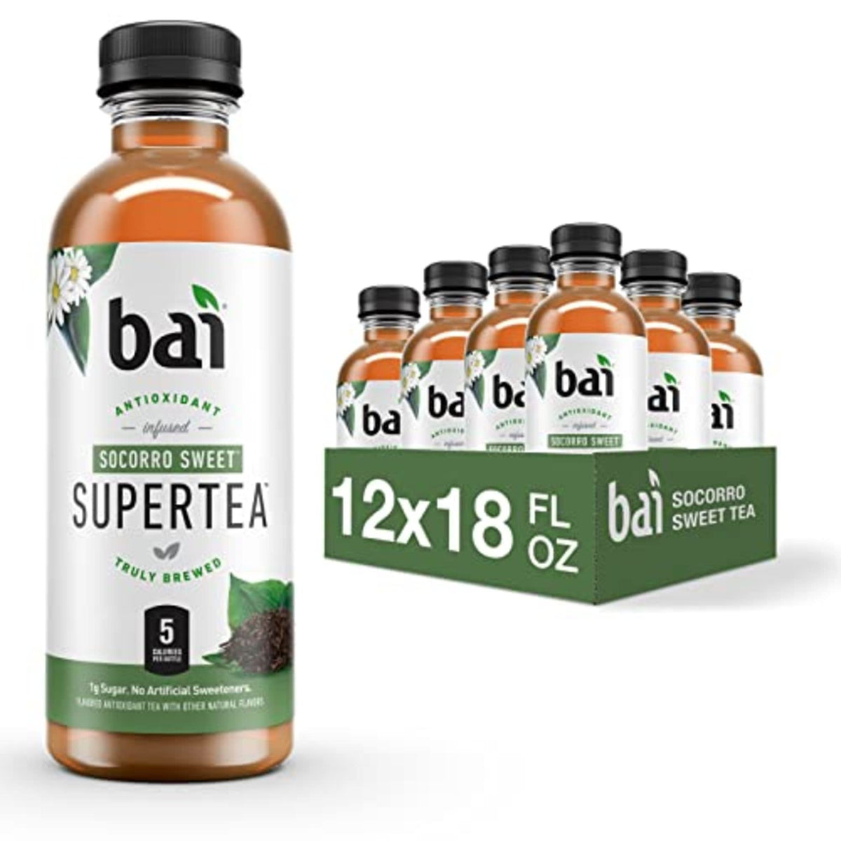 Bai Socorro Sweet front packaging showing vibrant bottle and branding benefits