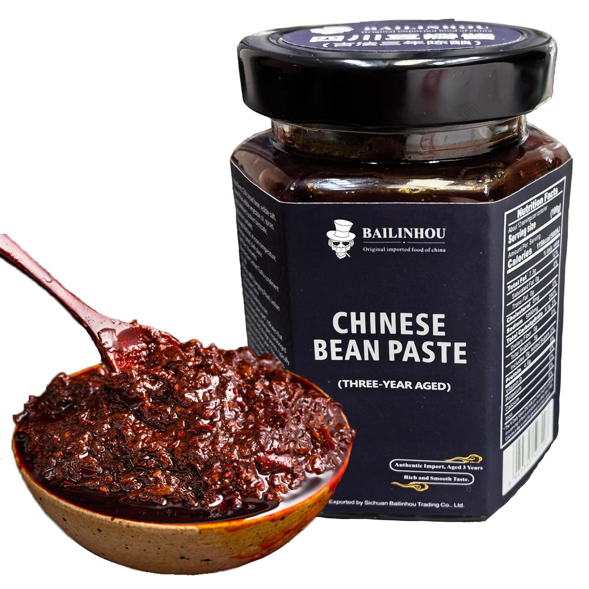 BAILINHOU jar front packaging showing authentic Sichuan branding and size