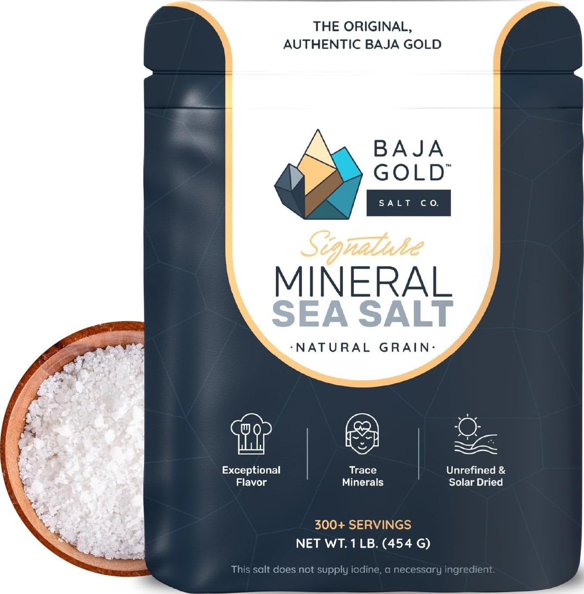 Baja Gold front packaging showing 1lb resealable bag and brand clarity