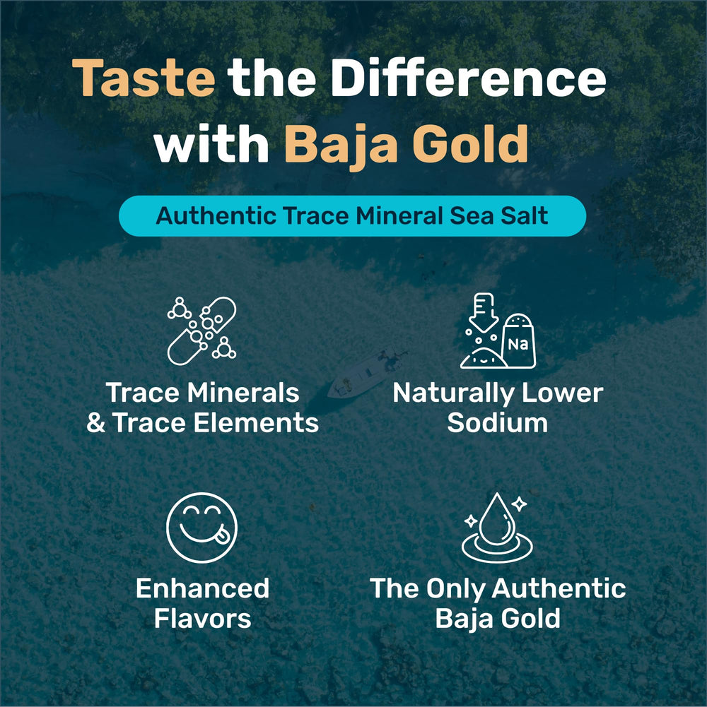 Close-up of Baja Gold fine-grain texture illustrating smooth dispersal across food