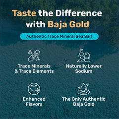 Close-up of Baja Gold fine-grain texture illustrating smooth dispersal across food
