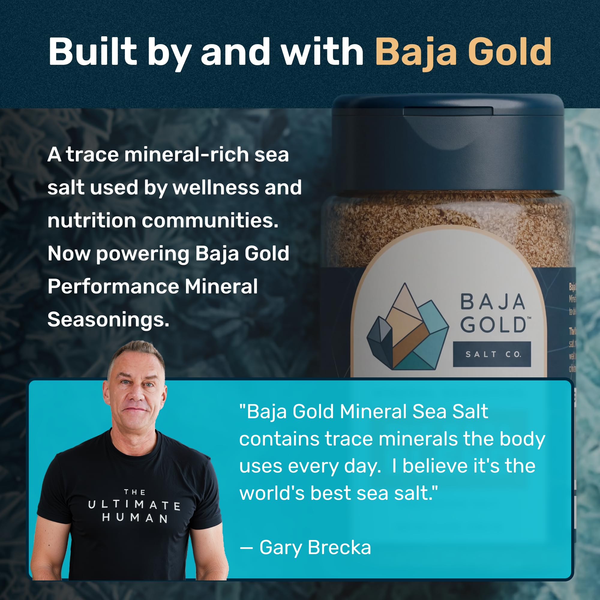Baja Gold jar on kitchen counter in lifestyle shot inspiring meal ideas