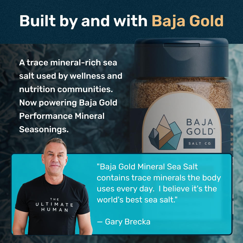 Baja Gold jar on kitchen counter in lifestyle shot inspiring meal ideas
