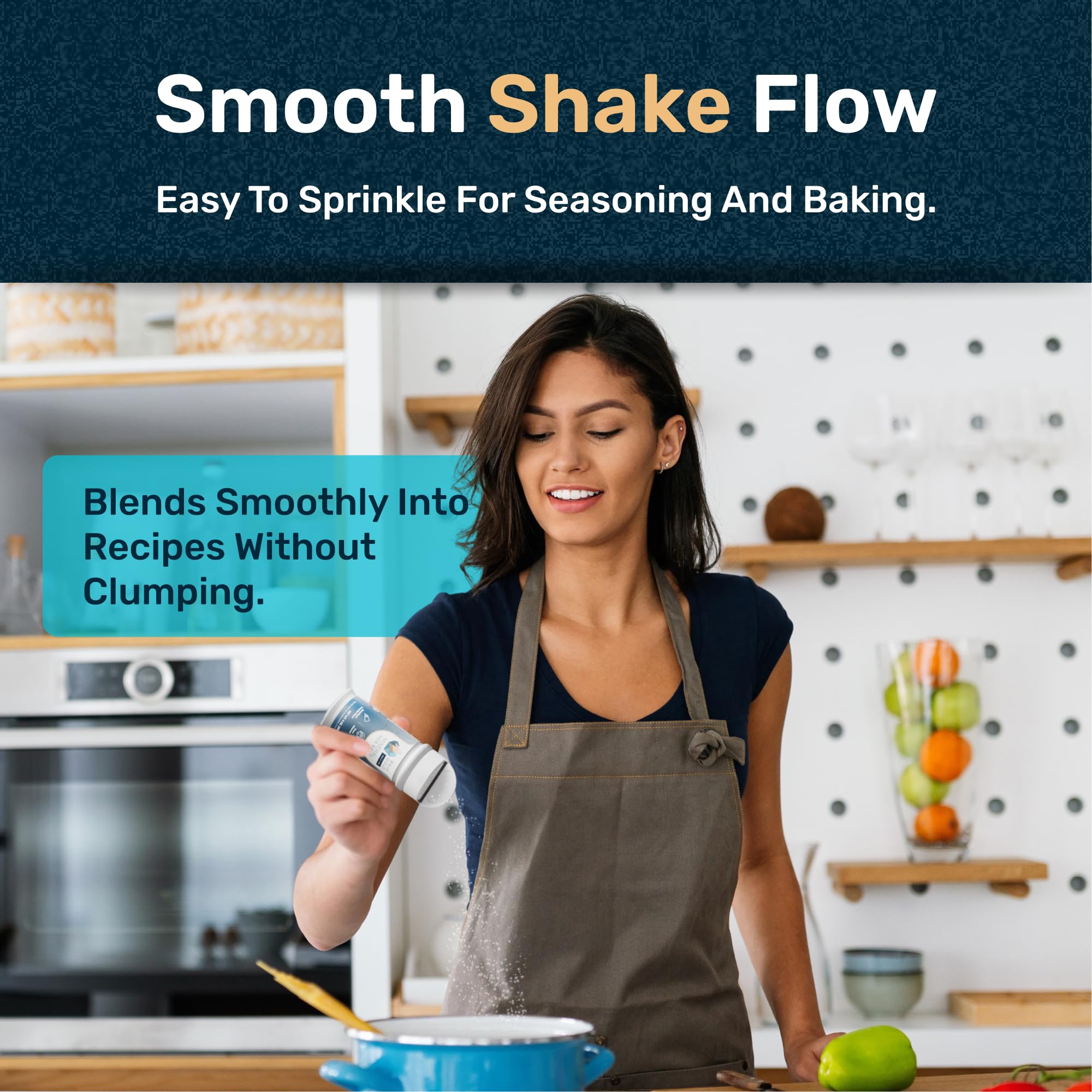 Baja Gold shaker in a kitchen setting highlighting convenience and everyday use