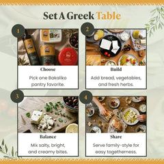Small bowl of Bakaliko Kalamata olives beside spoon showing serving size