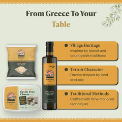 Bakaliko Kalamata olives tossed in Greek salad adding savory brightness