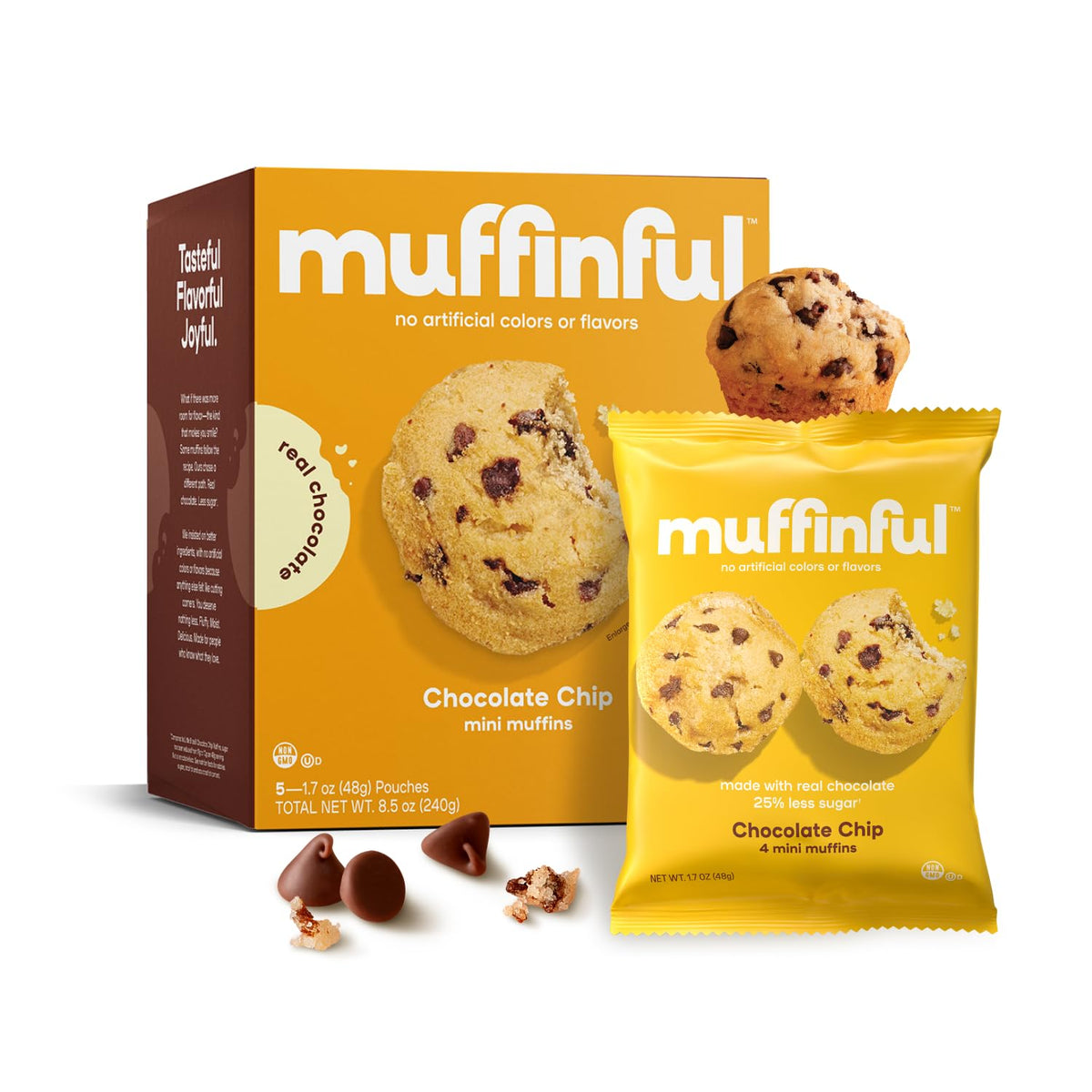Bakeful Muffinful front packaging showing 60-count and features