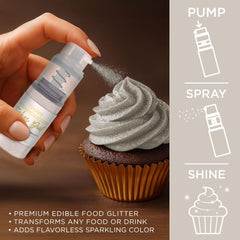 Bakell Ivory Tinker Dust mixed into cocktail creating swirling pearlescent effect