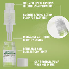 Bakell Leaf Green mini pump close-up highlighting precise application control