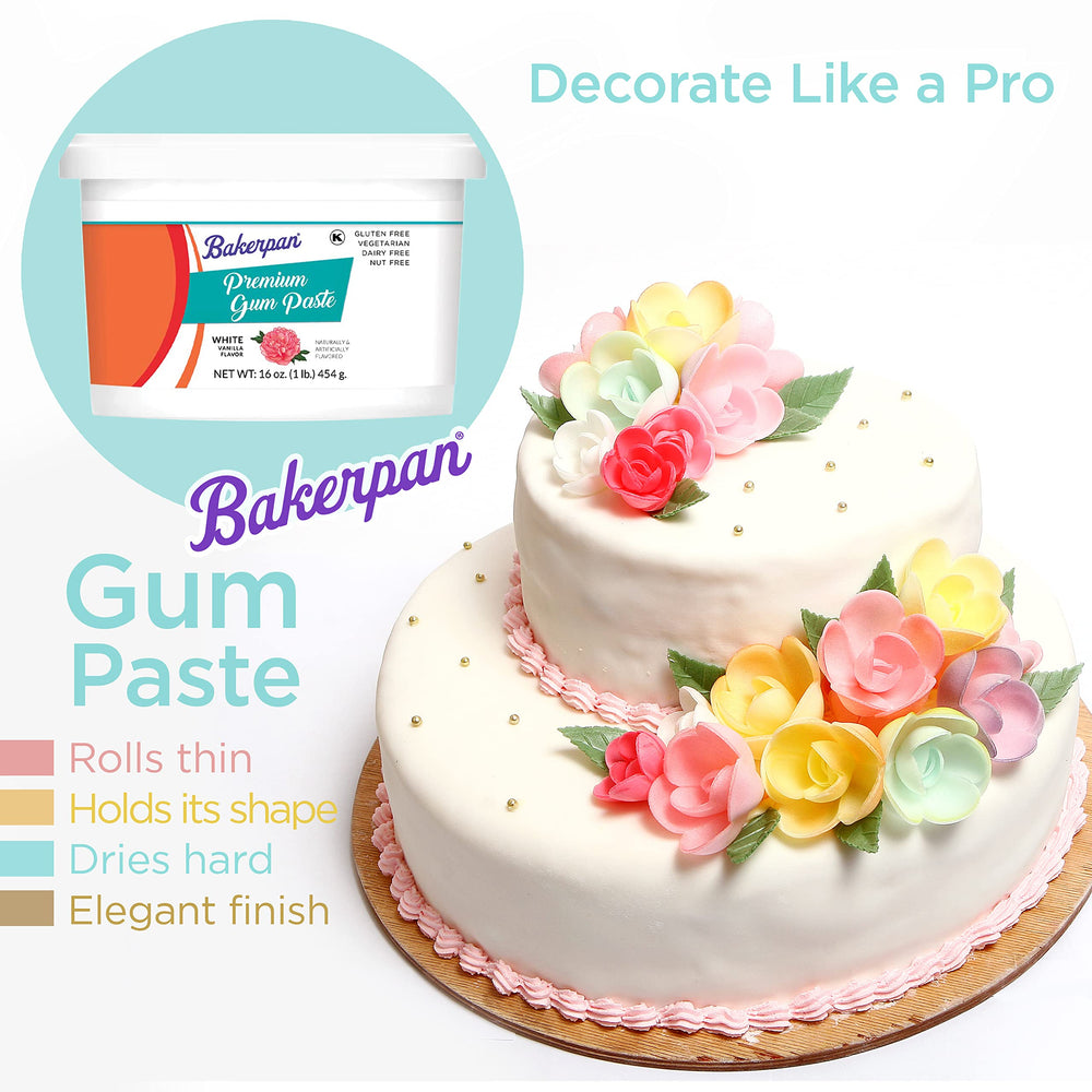 Bakerpan close-up of paper-thin sugar petals crafted for realistic blooms