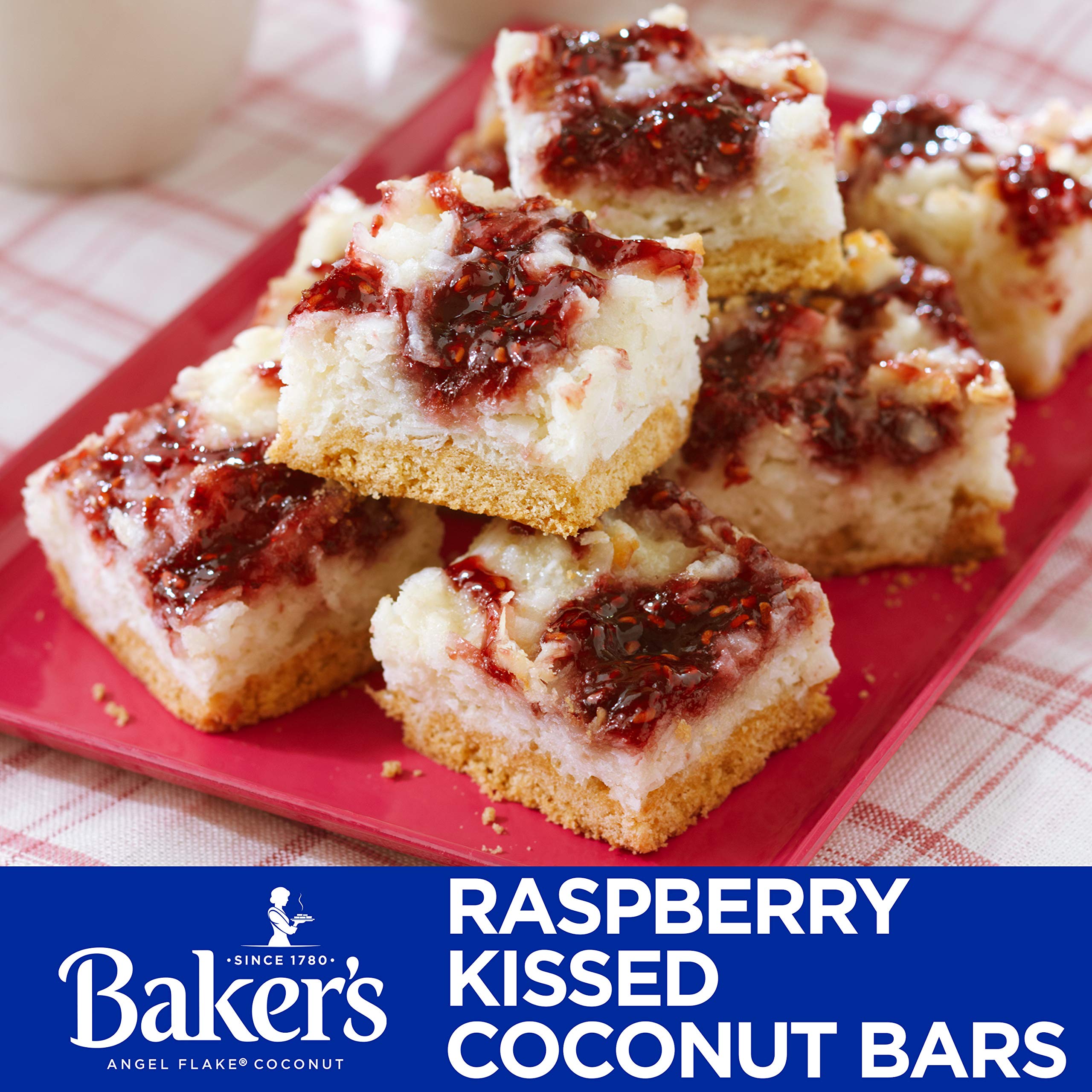 Baker's close-up of fine grated flakes highlighting soft texture benefit