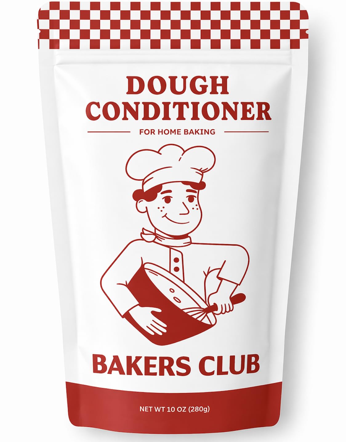 Bakers Club front packaging showing 10oz jar and label, clear benefit: easy identification