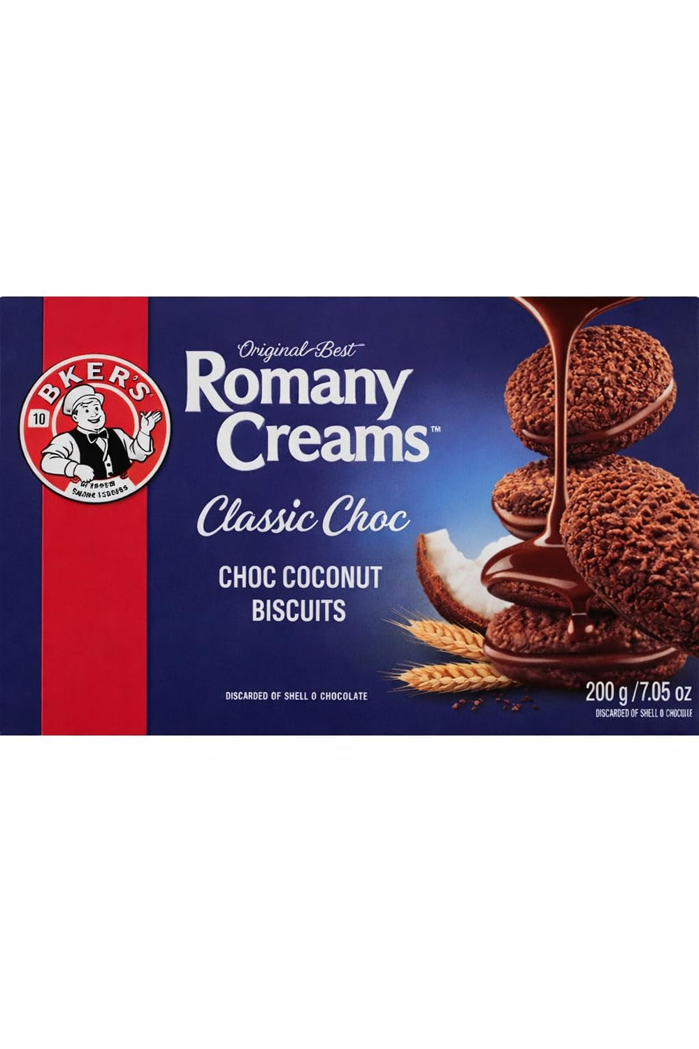 BAKERS Romany Creams close-up of coconut biscuit texture and crunch benefit