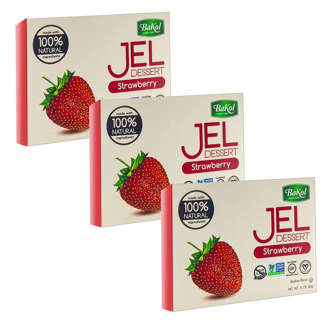 Bakol front packaging showing strawberry flavor and vegan benefits