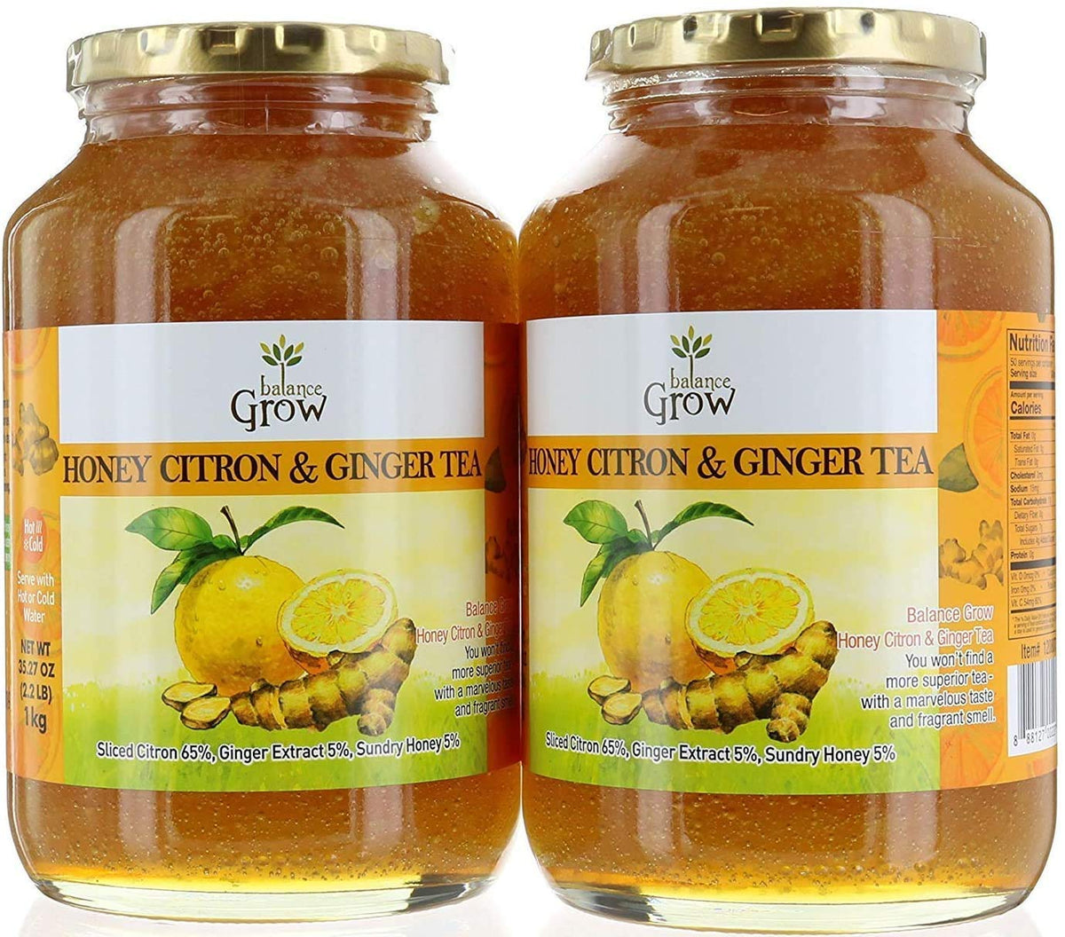 Balance Grow front packaging showing two 2.2 lb tubs and clear labeling for bulk value