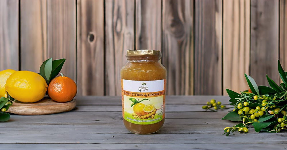 Balance Grow jar on breakfast table suggesting daily serving ideas