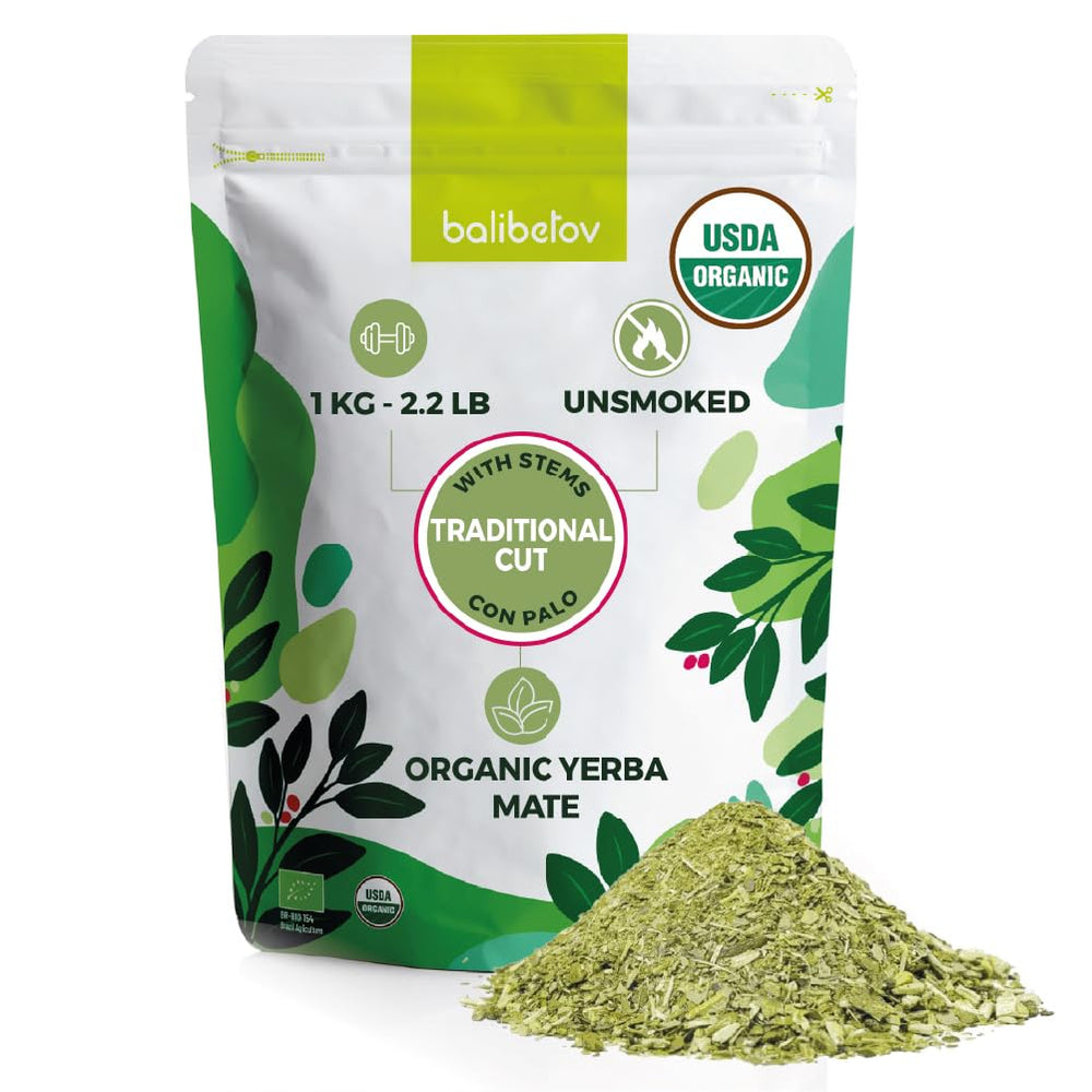 BALIBETOV front packaging showing 2.2 lb bag and organic badge for shelf appeal
