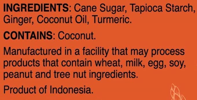 Bali's Best ginger root and turmeric pieces showing real ingredients origin