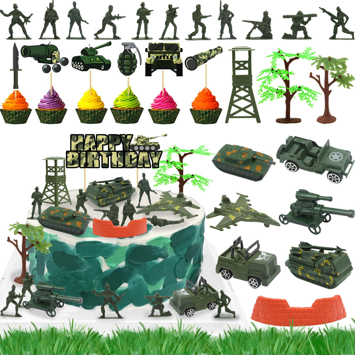 BANBALLON front packaging showing full camo topper set and easy setup benefit