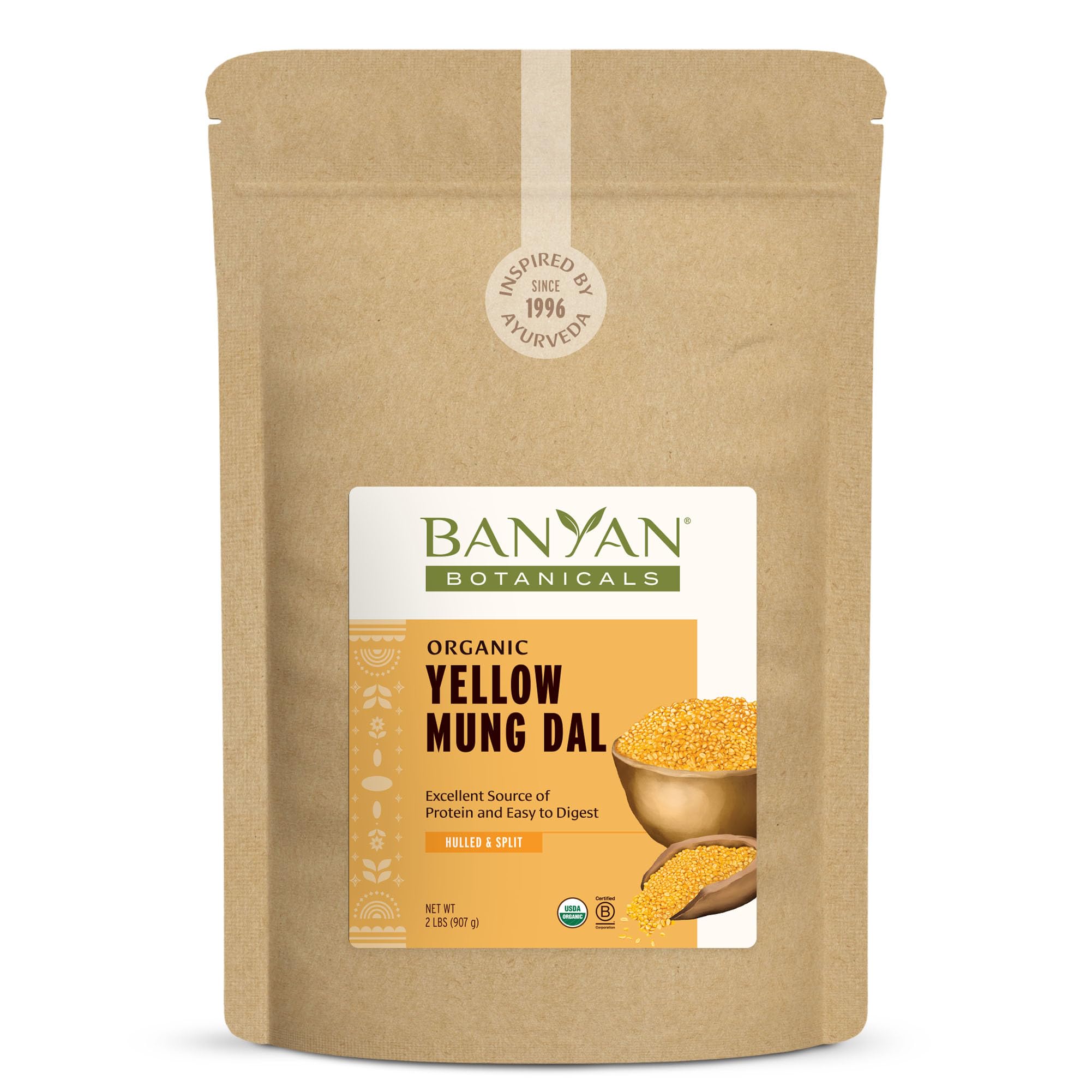 Banyan Botanicals front packaging showing organic label and benefits