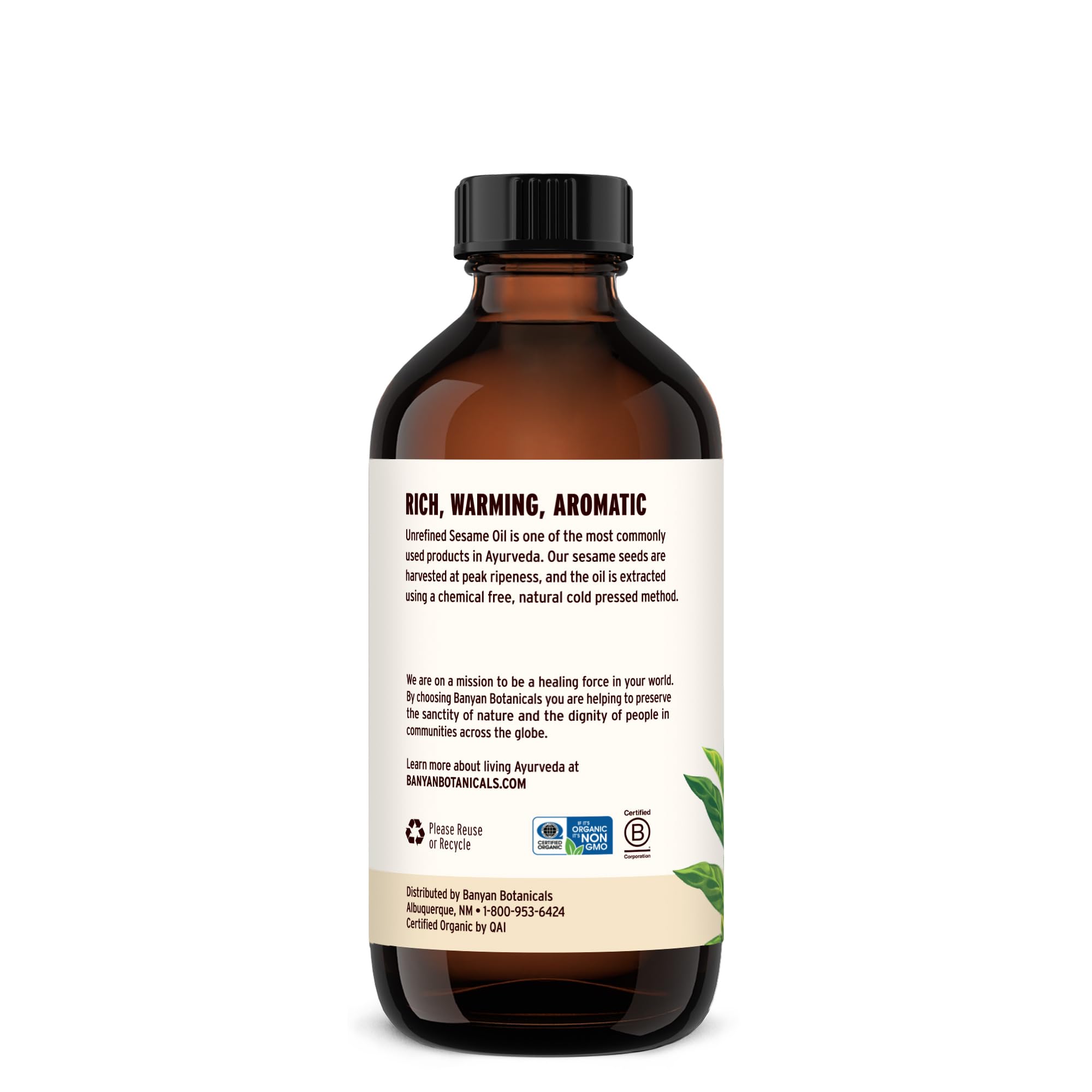 Lifestyle bathroom scene featuring Banyan Botanicals sesame oil for relaxation