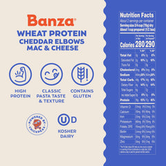 close-up of banza pasta texture made from chickpeas and wheat offering hearty bite