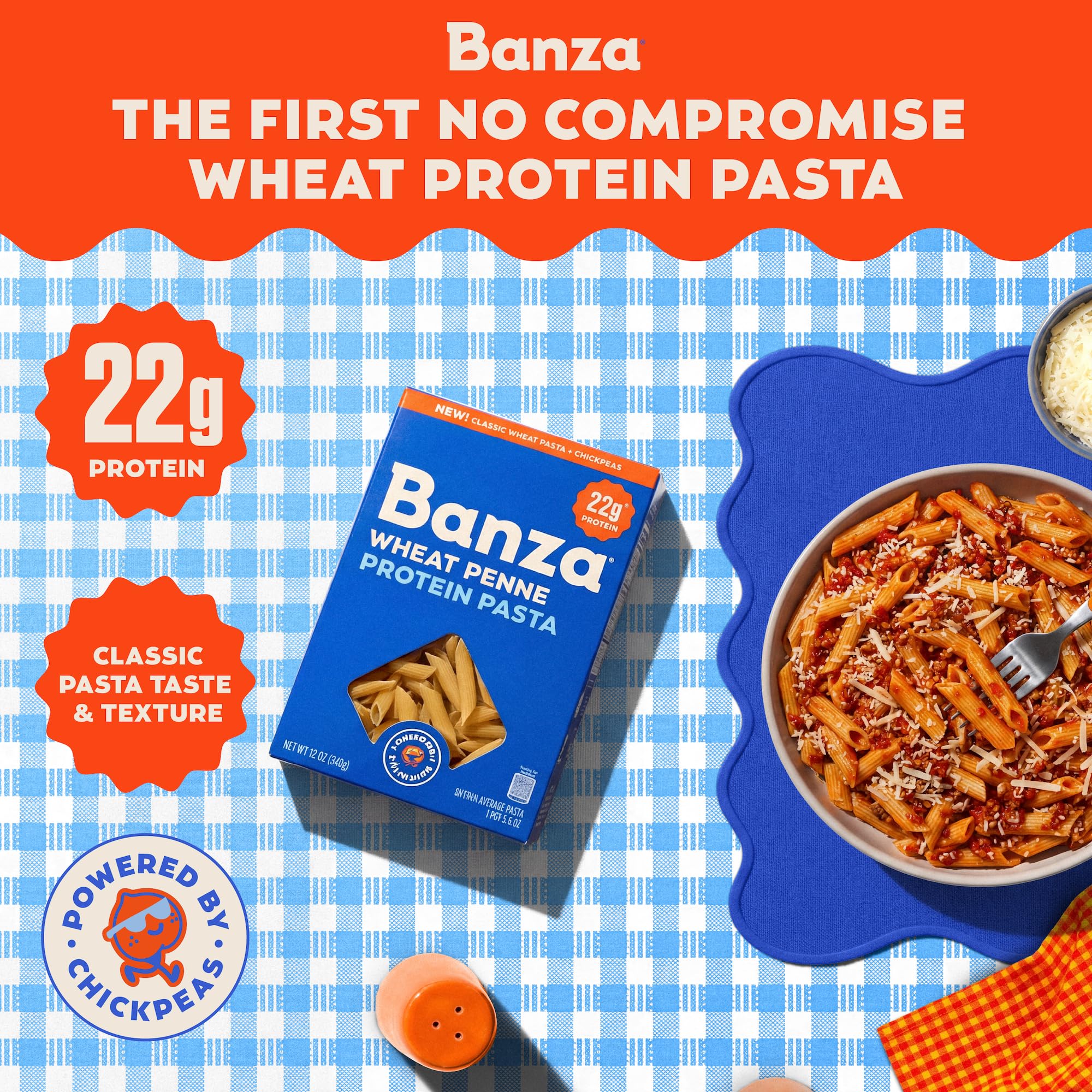 Banza ingredient label clear view showing simple clean ingredients
