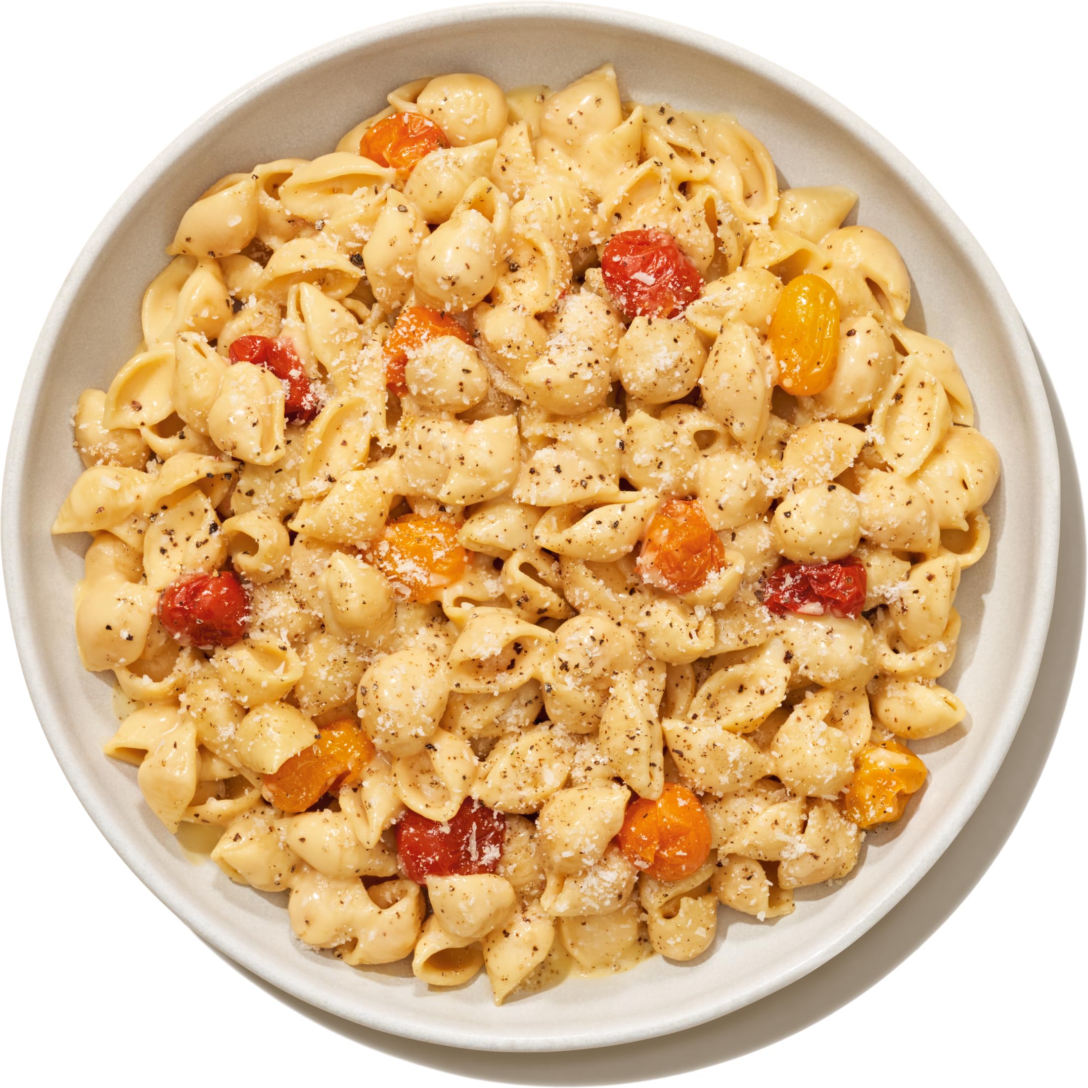 Banza open box spilling pasta showing product contents and convenience
