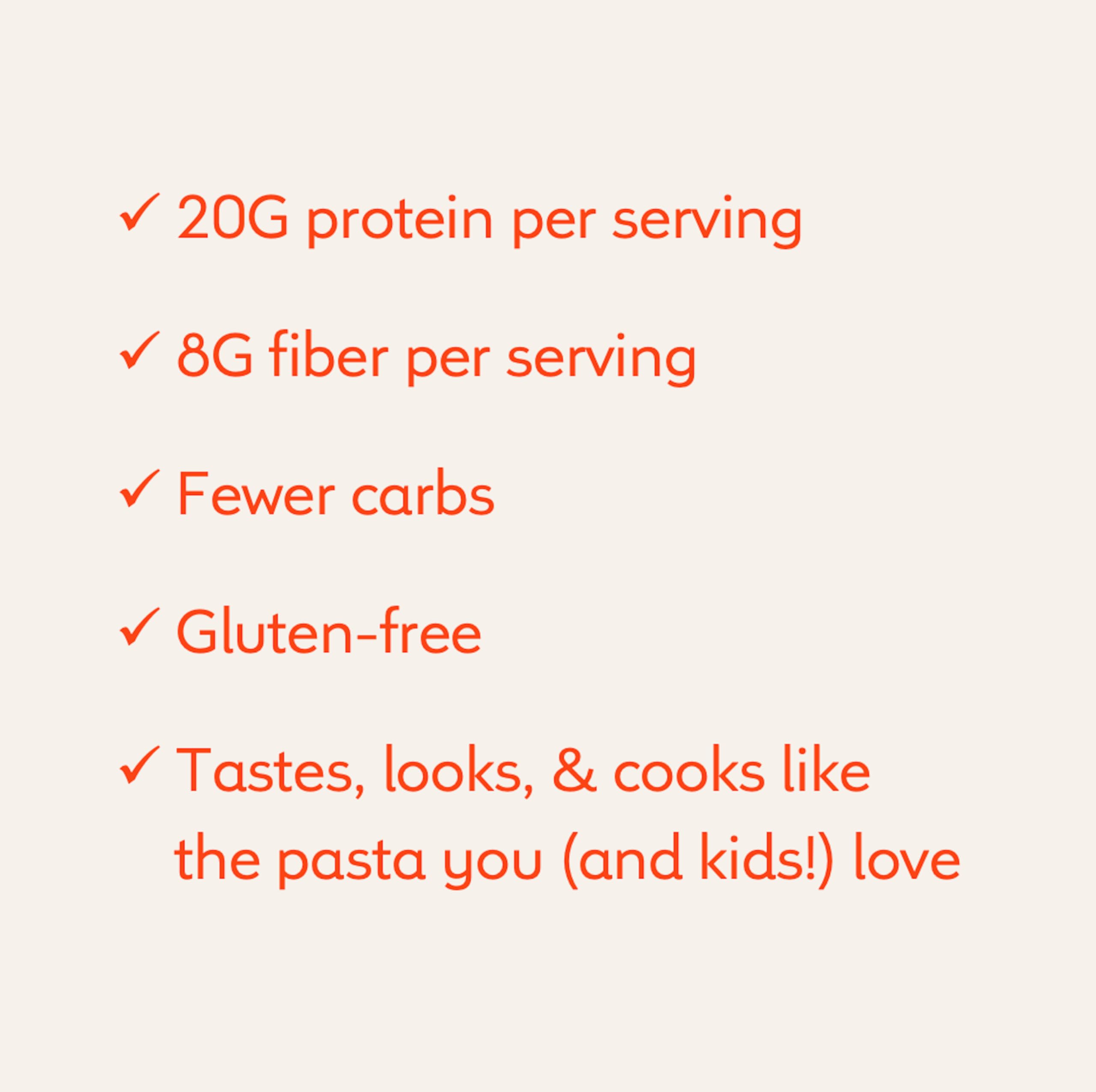 Banza ingredients display with chickpeas emphasizing plant-based source