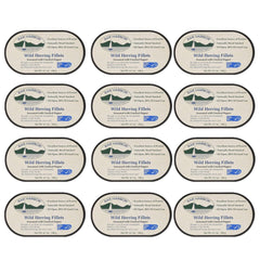 Bar Harbor front can sealed showing label and smoked herring benefits