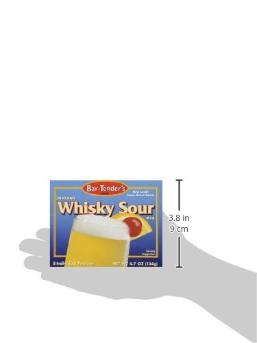 BAR-TENDER'S BRAND bottle next to a jigger and glass showing scale and portion guidance