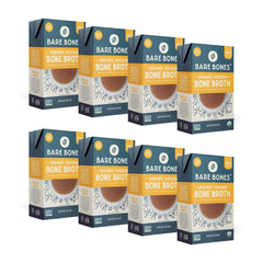 Bare Bones front packaging showing 16oz carton and label benefits