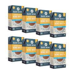 Bare Bones carton front view showing label and organic low sodium benefits