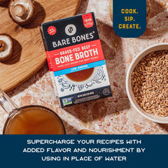 Bare Bones pouring into mug demonstrating easy warm-sipping and quick serving benefit