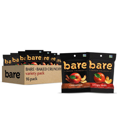 Bare front packaging showing variety pack and convenience benefit