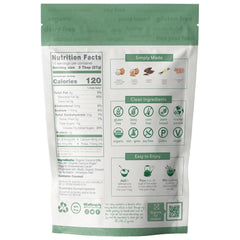 Bare Life spoonful of cocoa mix highlighting scoopability and convenience