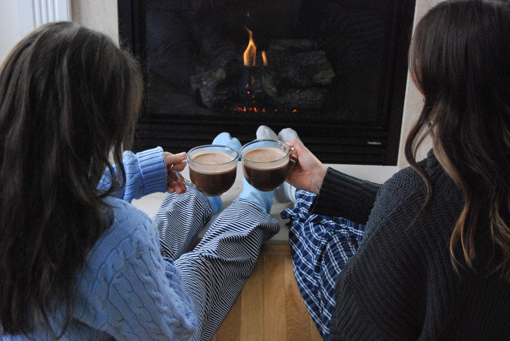 Bare Life cozy lifestyle setting showing warm cup and gifting appeal